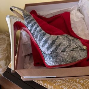 Lady Peep Sling Glitter - Pre-Worn